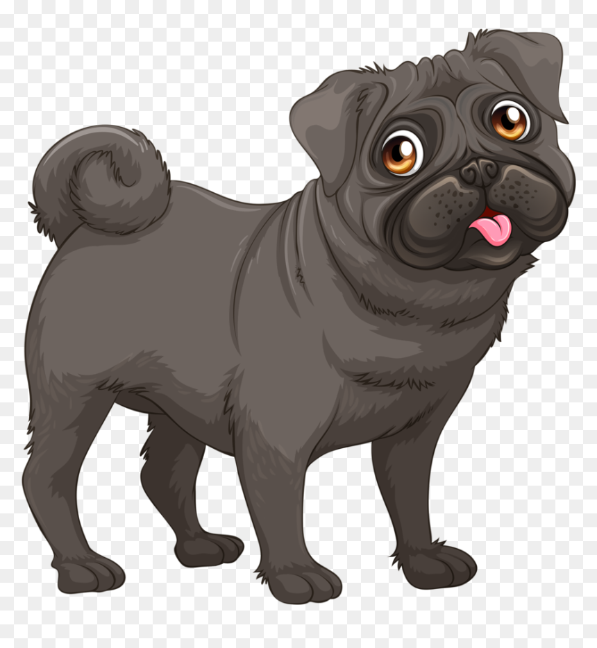 Husky Clipart Dog Indian - Pug Vector, HD Png Download - pugs png