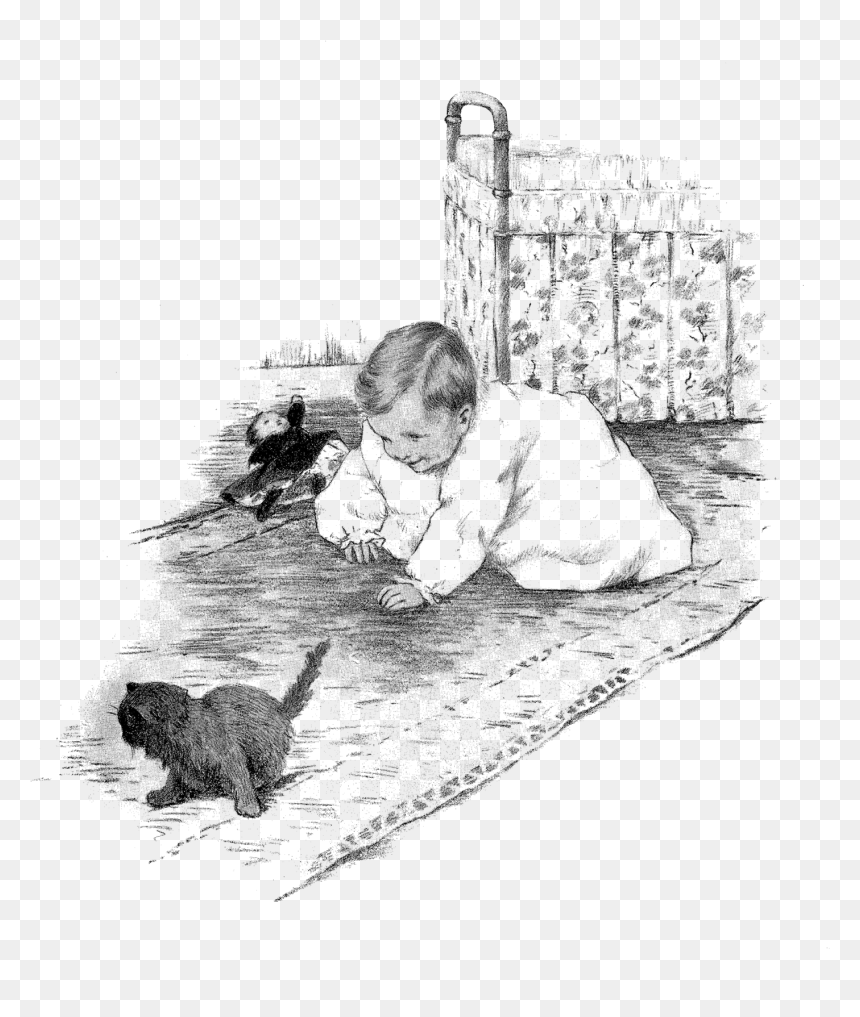 Sketch, HD Png Download - baby crawling png