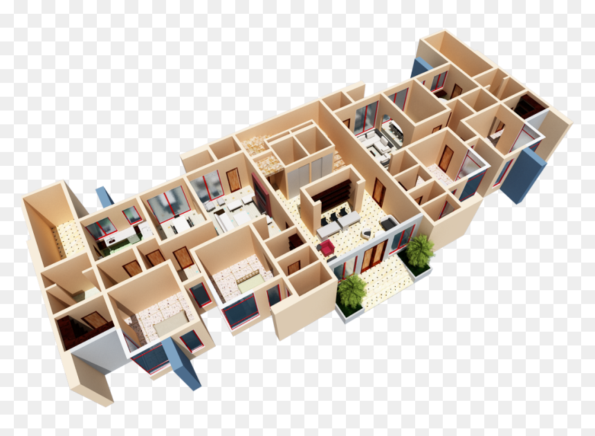 Floor Plan, HD Png Download - twin tower png