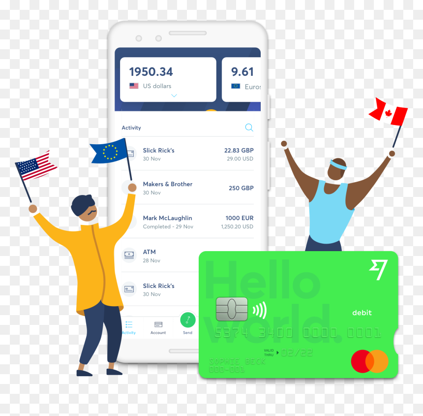Transferwise Multi Currency Account, HD Png Download - debit card png
