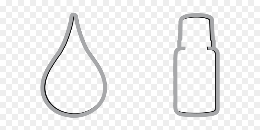 Essential Oil Cookie Cutter, HD Png Download - essential oil bottle png