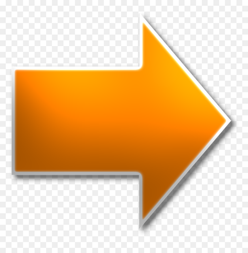 Transparent Right Arrow Orange, HD Png Download - right arrow png transparent