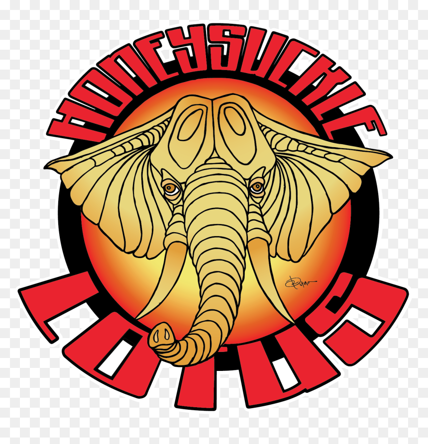 Indian Elephant, HD Png Download - honeysuckle png