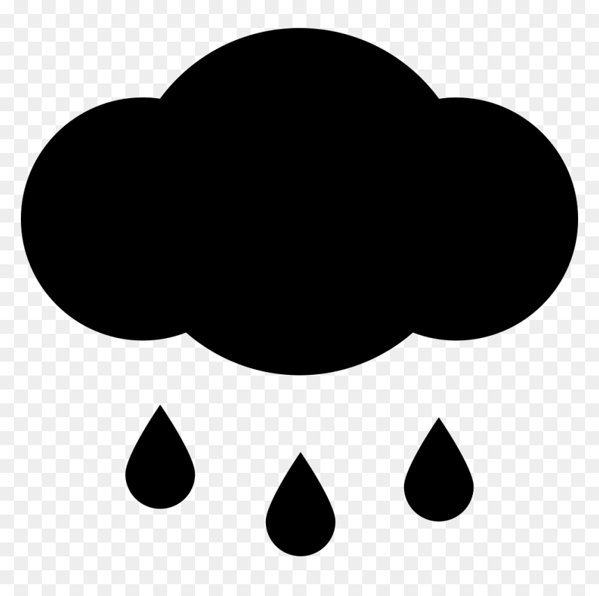 Rainfall Blue - Black Rain Cloud, HD Png Download - blue phone icon png