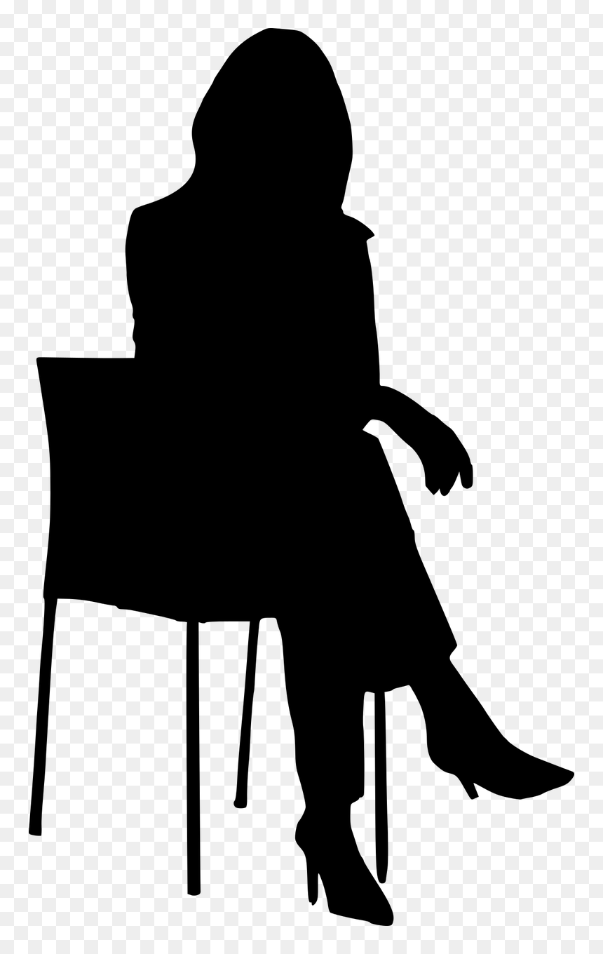 Silhouette Business Chair Free Photo - Person Sitting On Chair Silhouette Png, Transparent Png - river silhouette png