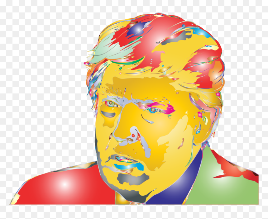 Fictional Character,head,art - Illustration, HD Png Download - trump silhouette png