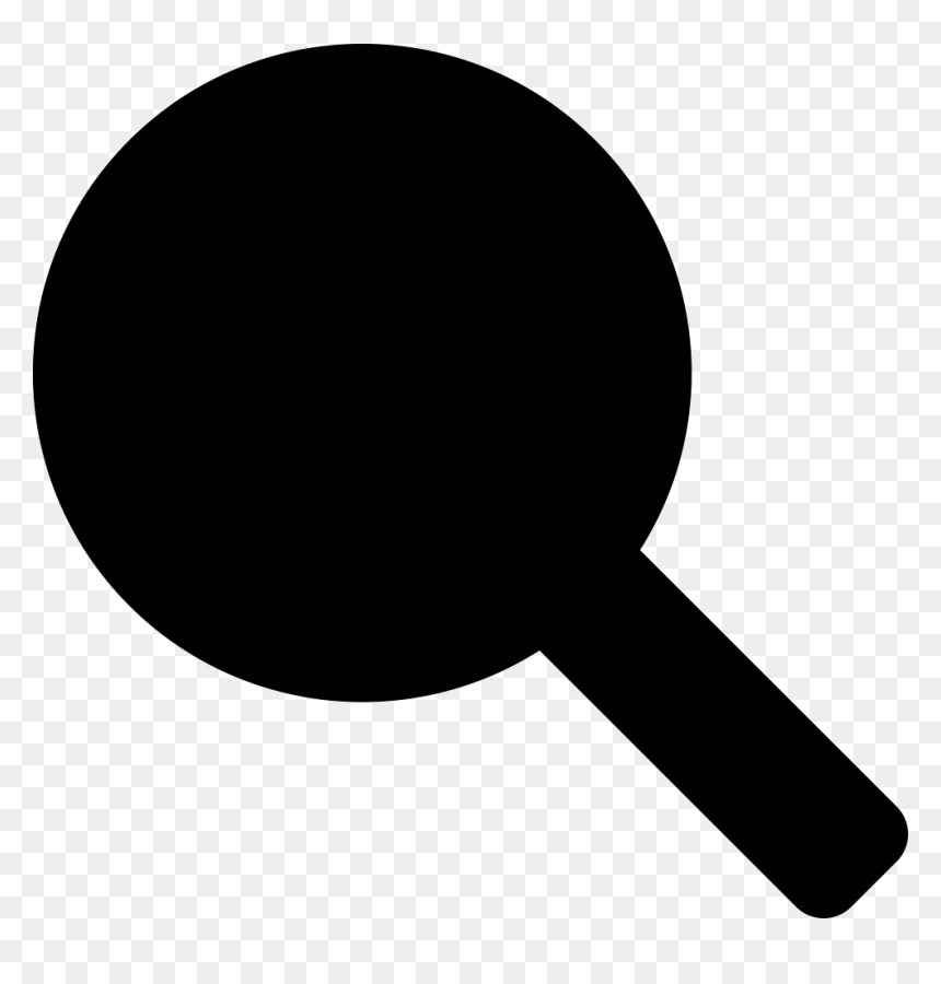 Table Tennis Racquet Or Rattle Musical Instrument Black - Table Tennis Bat Shape, HD Png Download - table silhouette png