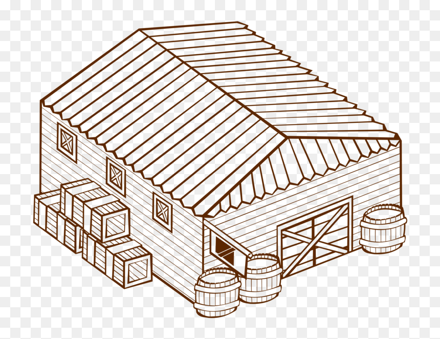 Rectangle,line Art,angle - Warehouse Clip Art, HD Png Download - distribution icon png