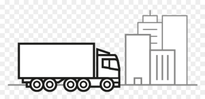 Urban Distribution - Trailer Truck, HD Png Download - distribution icon png