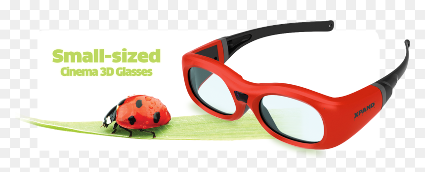 Pi Cinema 3d Glasses - Ladybug, HD Png Download - shutter glasses png