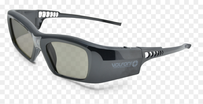 Lunettes 3d Volfoni Fit Dlp Link - Plastic, HD Png Download - shutter glasses png