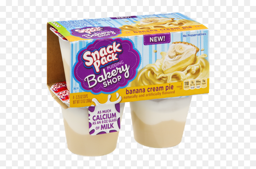 Banana Cream Pie Pudding Cups, HD Png Download - cream pie png