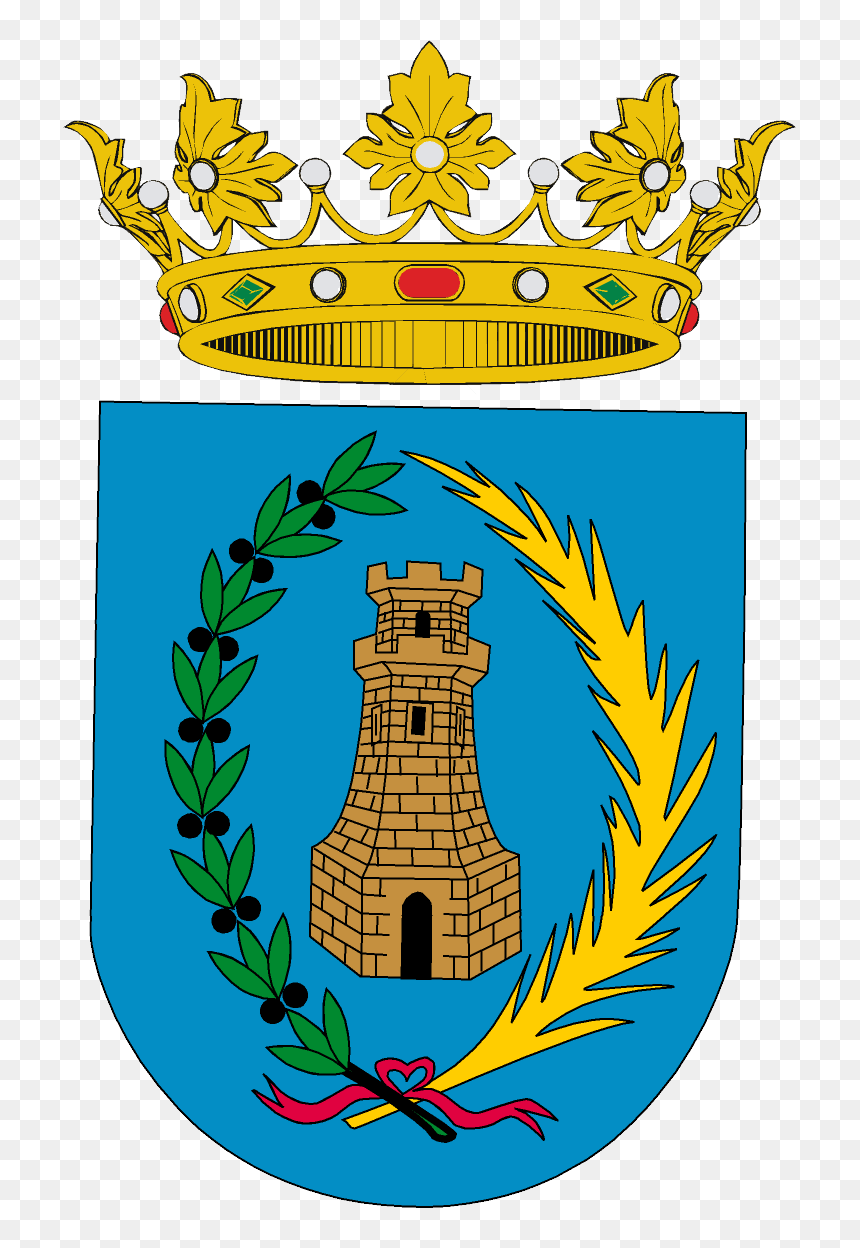 Escudobueno - Escudo Ayuntamiento De Oliva, HD Png Download - lazo de luto png