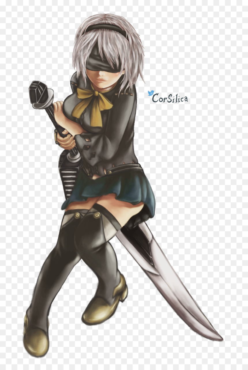 Cartoon, HD Png Download - nier automata 2b png