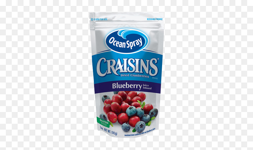 Ocean Spray Craisins Dried Cranberries Blueberry, HD Png Download - ocean spray png