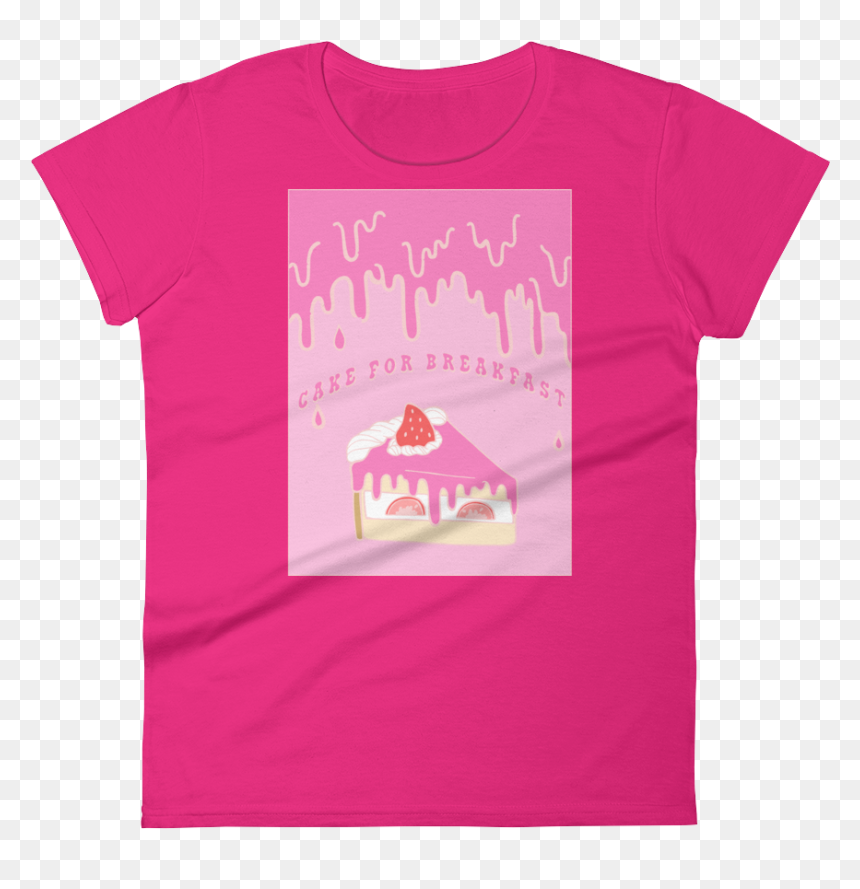 21441665 10155693799636098 915639389 O Mockup Flat - Tee Shirt Petite Fille, HD Png Download - cake silhouette png