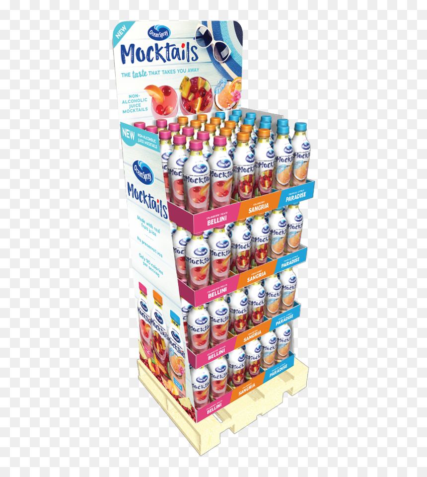 Quarter Pallet Front 01 - Caffeinated Drink, HD Png Download - ocean spray png