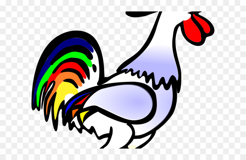 Chicken Clipart Shadow - Rooster Cock, HD Png Download - png shadow