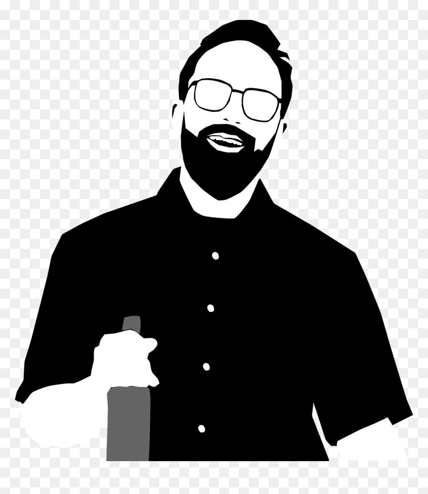 Hipster Clip Art, HD Png Download - hipster beard png