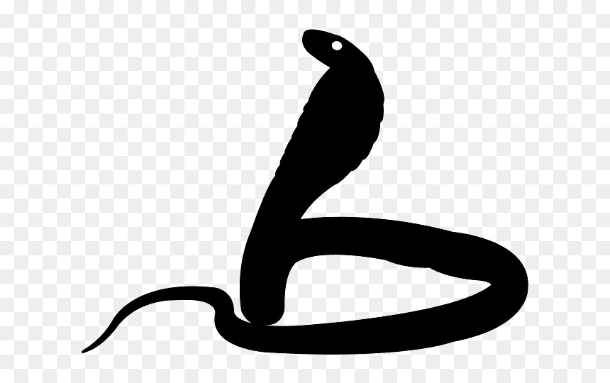 Cobra Silhouette, HD Png Download - snake silhouette png