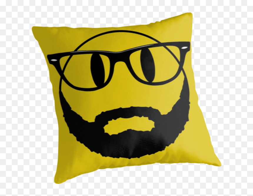 Cushion, HD Png Download - hipster beard png