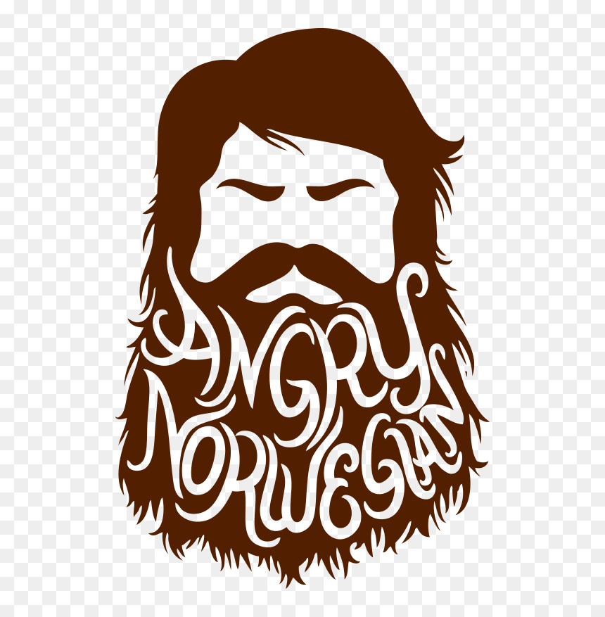 Angry Norwegian, HD Png Download - hipster beard png