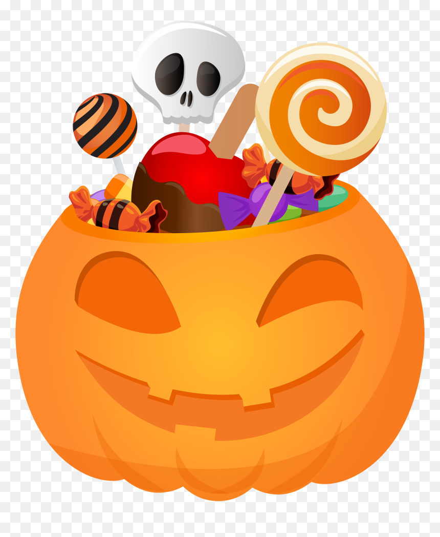 Pumpkin Clipart Candy, HD Png Download - kawaii candy png