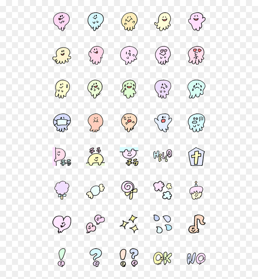 ㄇ ㄚ ˊ 幾 兔 表情 貼, HD Png Download - kawaii candy png
