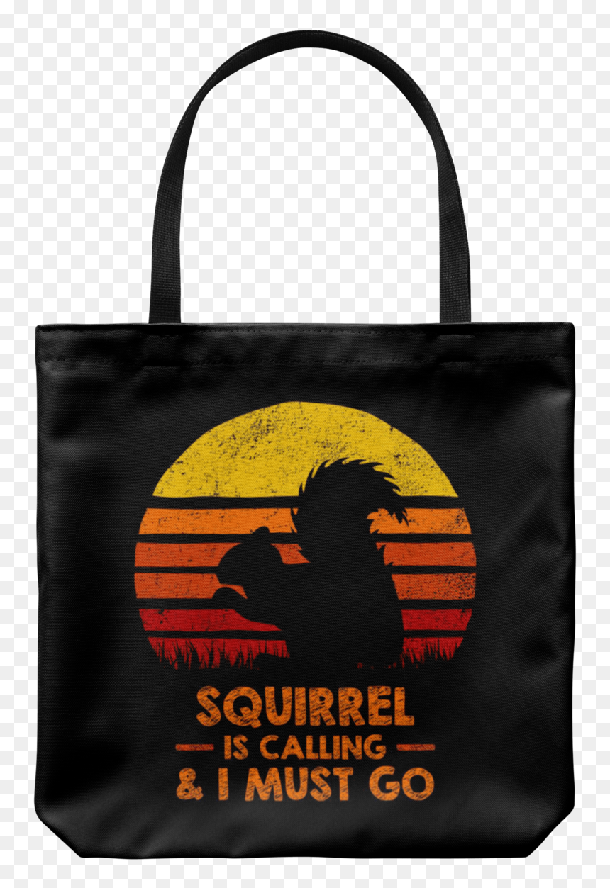 Tote Bag, HD Png Download - squirrel silhouette png