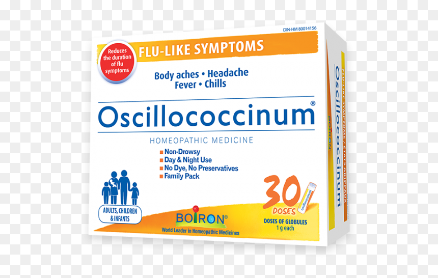 Oscillococcinum For The Relief Of Flu-like Symptoms - Graphic Design, HD Png Download - flu png