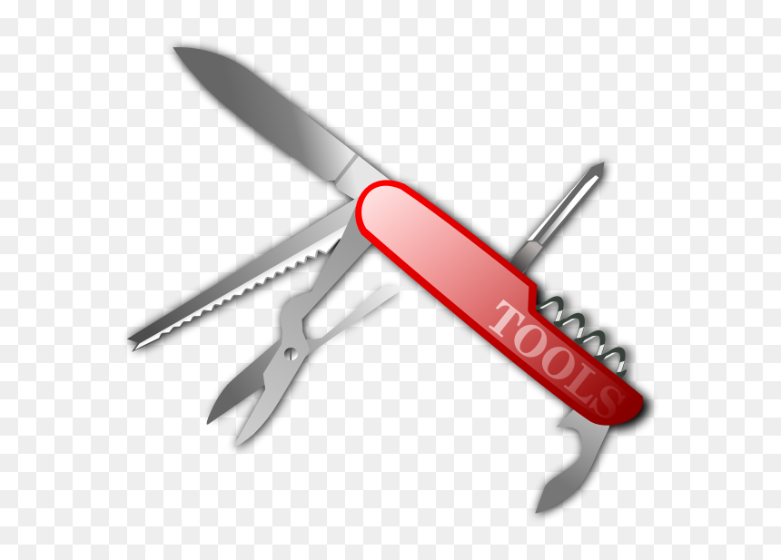 Swiss Army Knife Photorealistic Vector Clip Art - Utility Knife Clip Art, HD Png Download - exacto knife png
