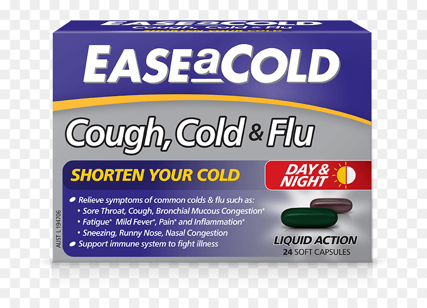Ease A Cold Cold And Flu, HD Png Download - flu png
