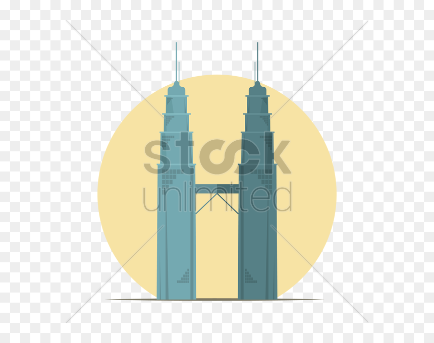 Petronas Twin Tower Vector, HD Png Download - malaysia flag png