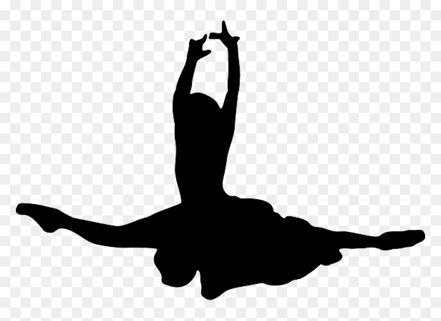 Ballet Dancer Silhouette - Ballet Split Silhouette Png, Transparent Png - ballet dancer silhouette png