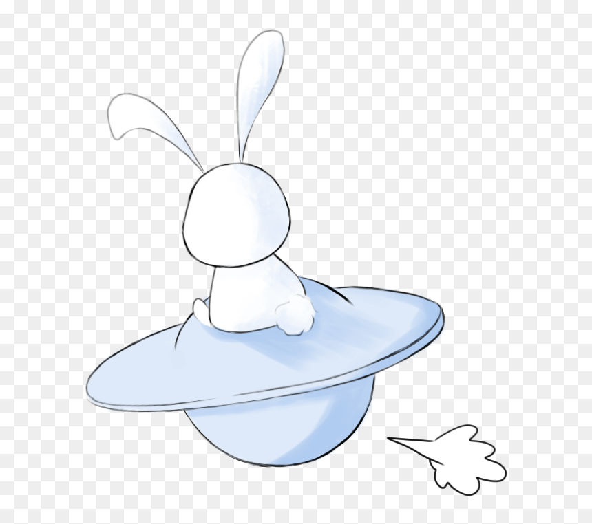 Sit Ufo Bunny Png Download - Rabbit Ufo, Transparent Png - sit png