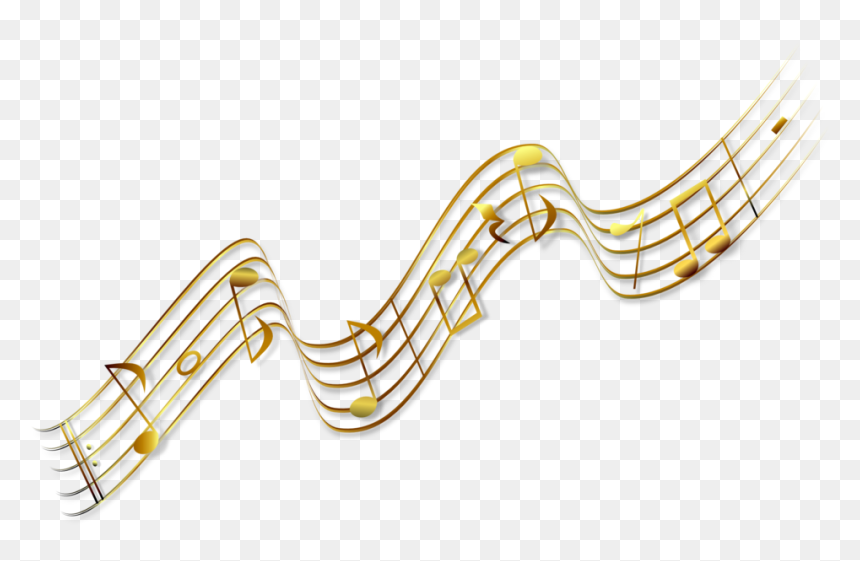 Gold Music Notes Clipart, HD Png Download - score png