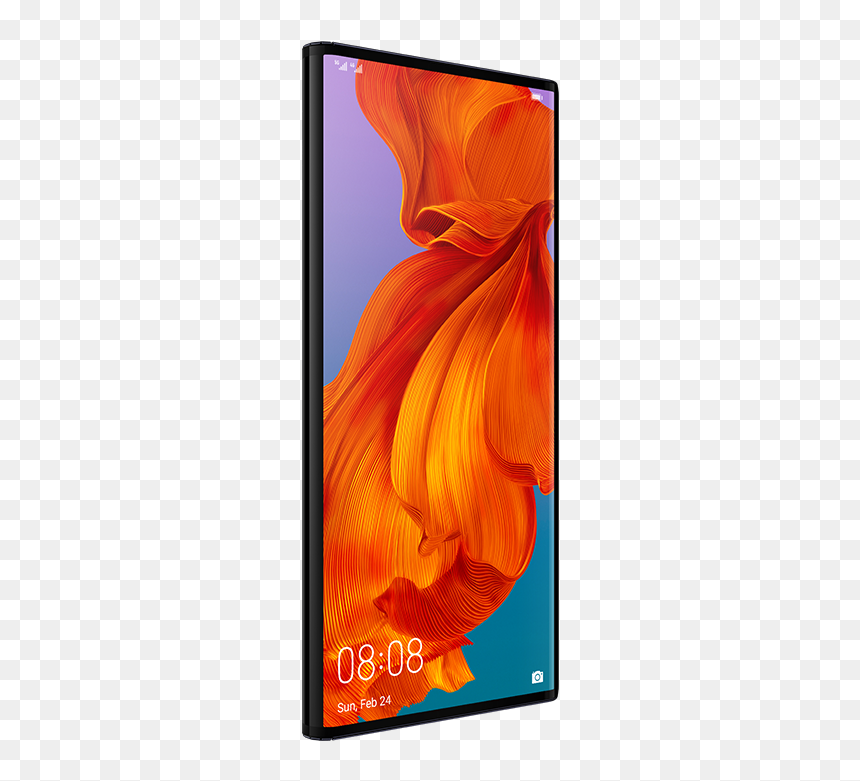 Huawei Mate X Design - Amber, HD Png Download - android status bar png