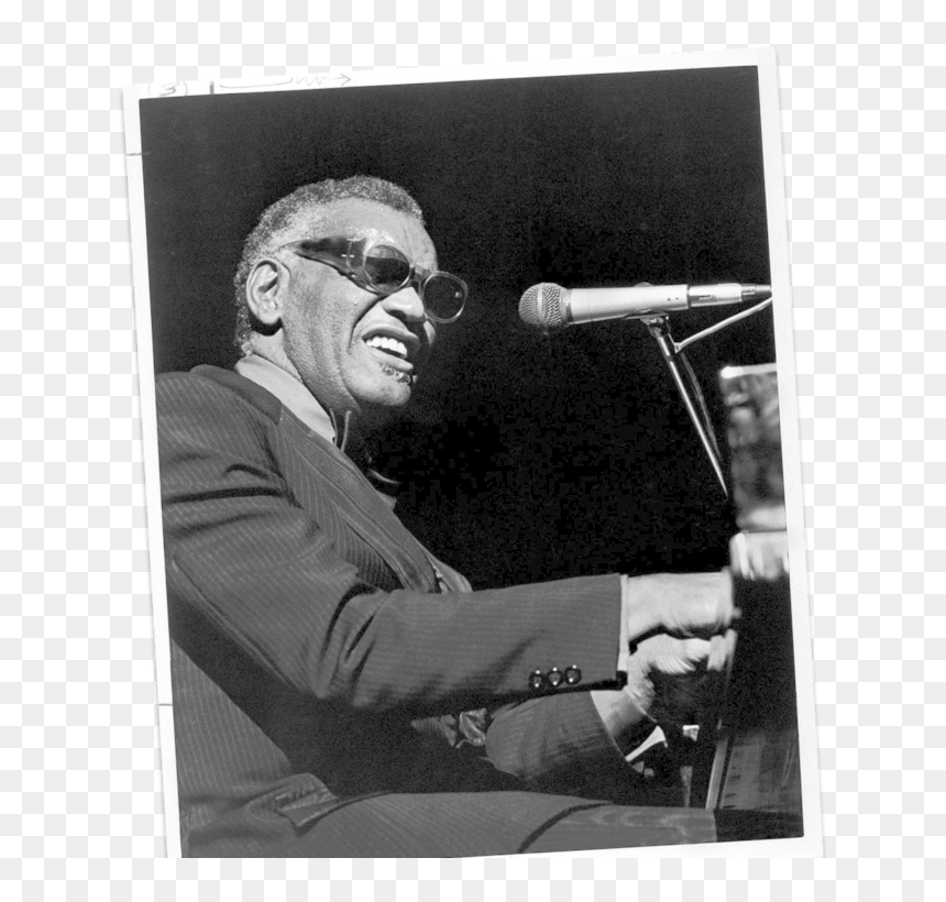 Ray Charles Black And White, HD Png Download - country music png