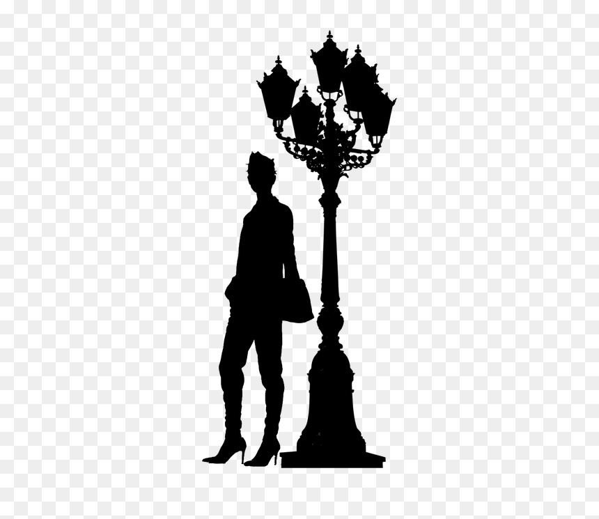 Woman, Standing, Street, Confident, Silhouette - Silhouette, HD Png Download - confident png