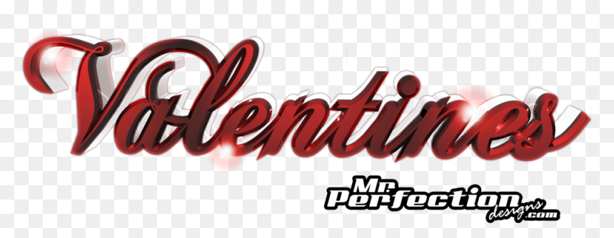 Valentines 3d Text Red Mrperfection - Valentine 3d Text Png, Transparent Png - 3d letters png