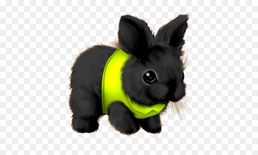Domestic Rabbit, HD Png Download - chalk clipart png