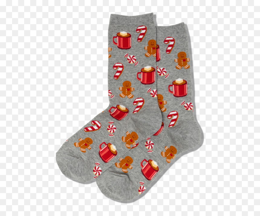 Women"s Hot Cholocate Ginger Bread Socks"
 Class="slick - Sock, HD Png Download - shrek gingerbread man png