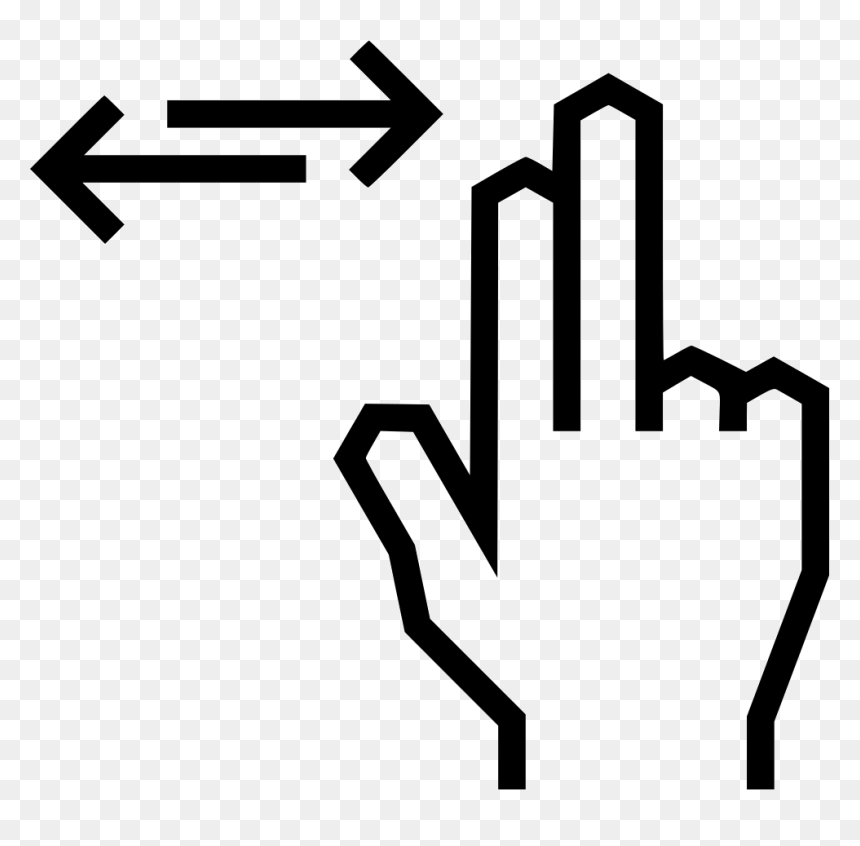 Swipe Fingure Arrow Left Right - Swipe Up Png, Transparent Png - right png