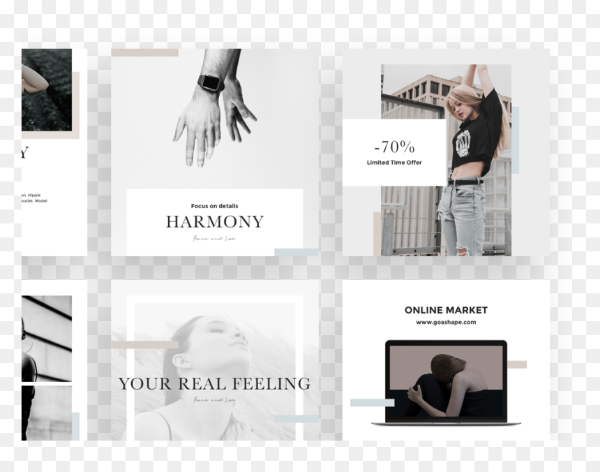 Transparent Instagram Template Png - Social Media, Png Download - instagram template png