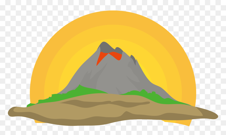 Volcano Clip Arts Vector Png, Transparent Png - volcano png