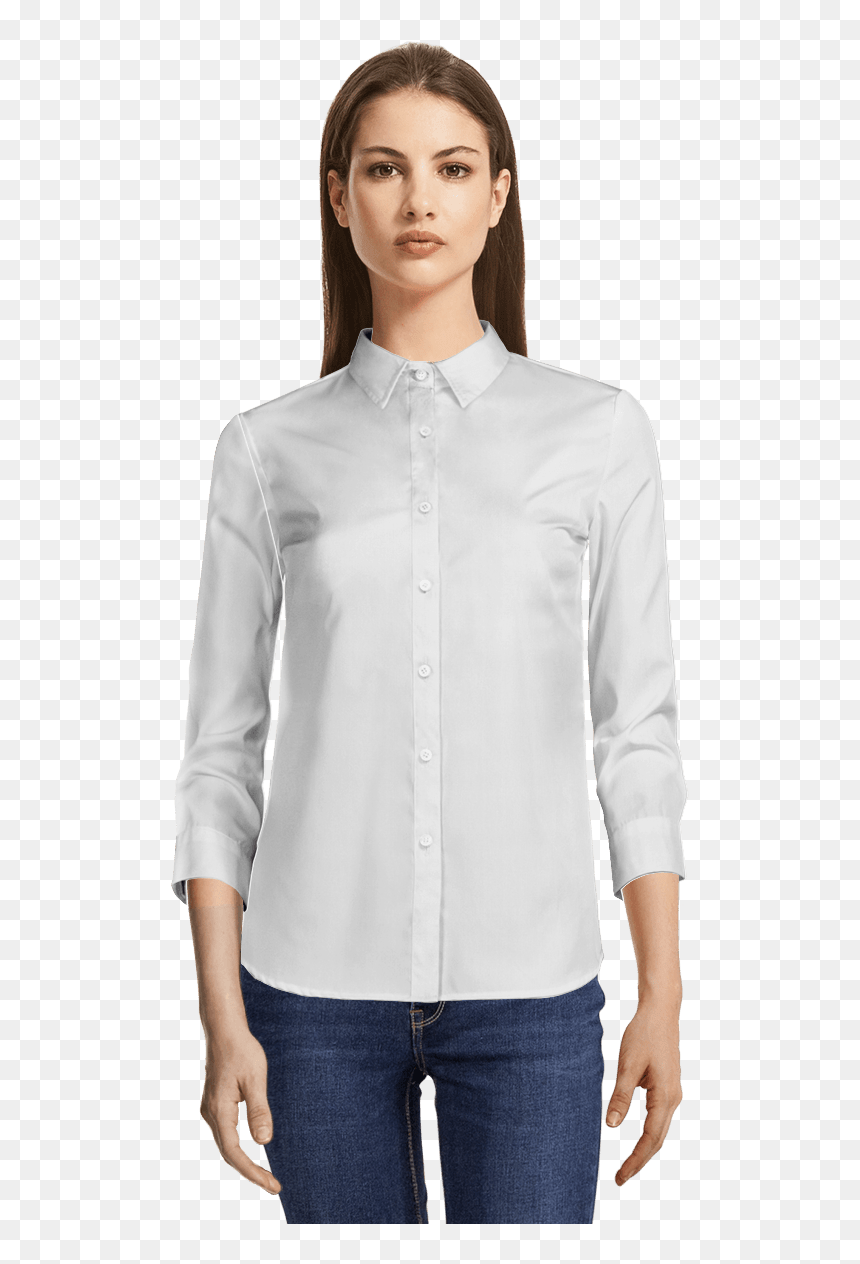 Dress Shirt, HD Png Download - white shirt png