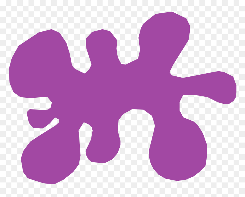 Purple Color Clipart Free, HD Png Download - splat png