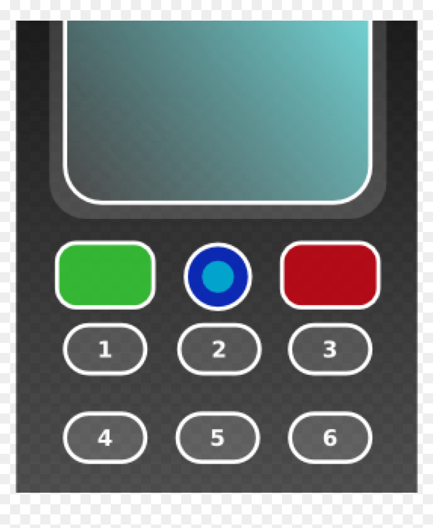 Cell Phone Clip Art, HD Png Download - mobile clipart png