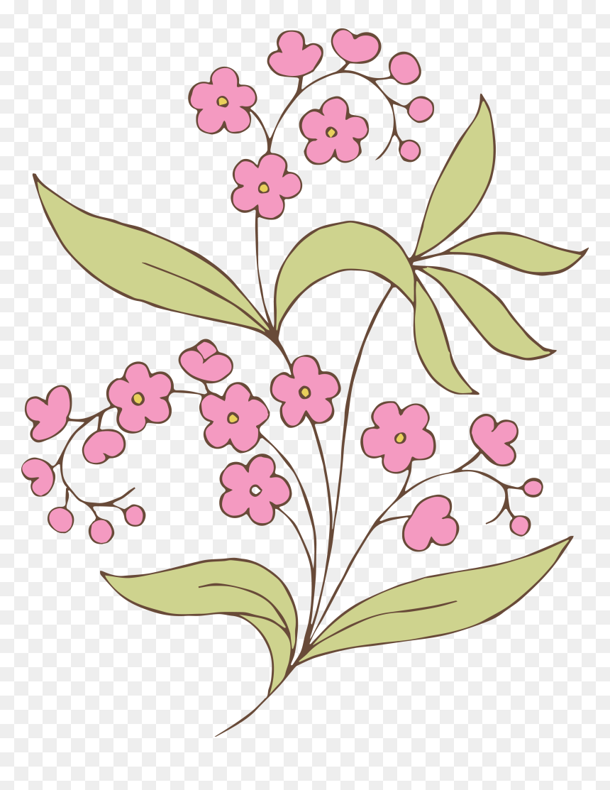 Vintage Flower Vector Png, Transparent Png - png flowers vectors