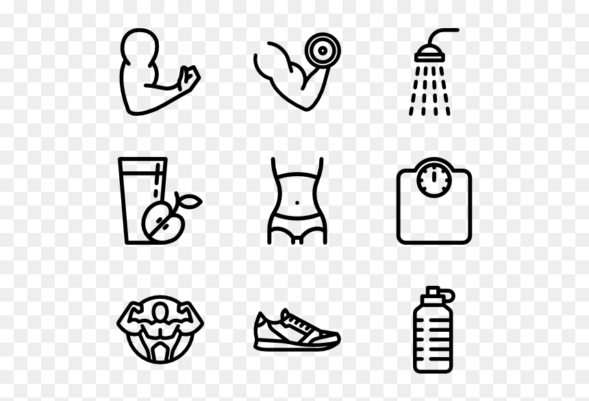 Gym Icon Free, HD Png Download - fitness png
